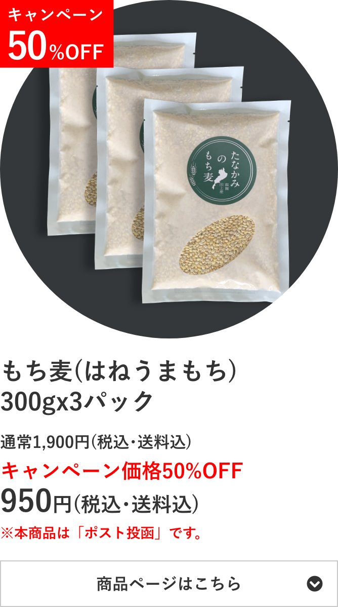 もち麦 ラミ小袋300g×3個