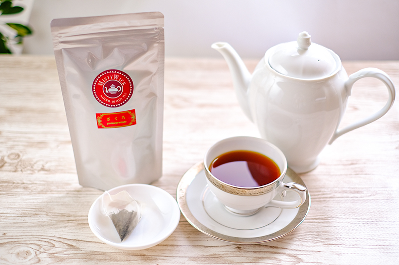 ざくろ紅茶 テトラ型ティーバッグ｜高級フレーバーティー 【創業