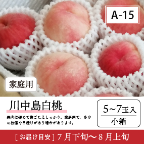 川中島白桃A15/【家庭用】川中島白桃5-7玉入 91K
