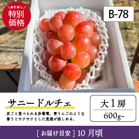 10月-11月B78/サニードルチェ【大1房/上級品】1R