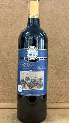 バロン・ド・クルテイヤック　ボルドースペリュール　2022　14,5度　750ml