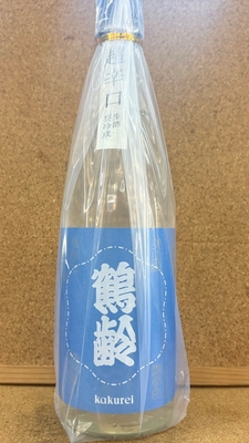 鶴齢　露草色(つゆくさいろ)　超辛口　生酒　17度　720ml・1,8L　