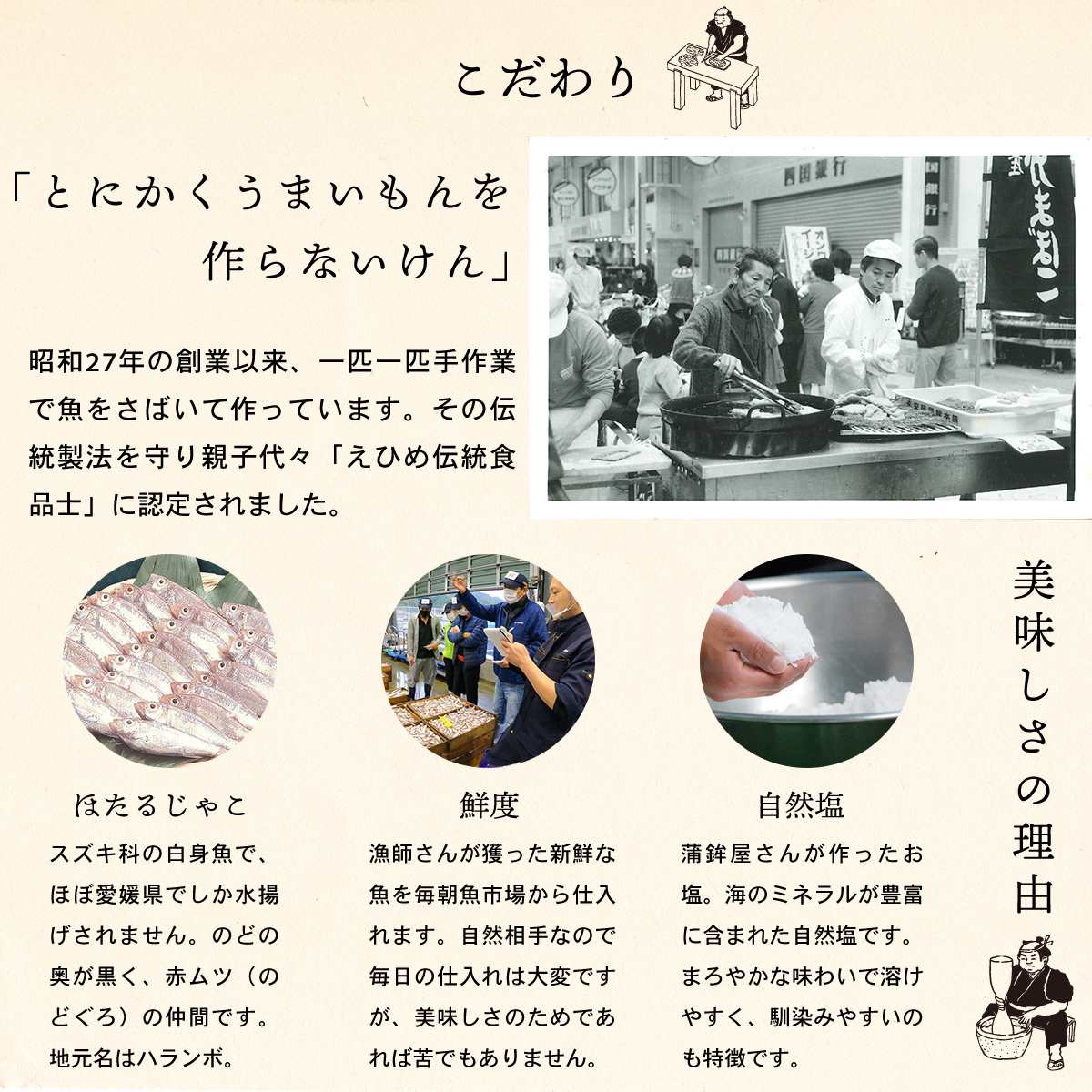 宇和島じゃこ天 5枚入 | 安岡蒲鉾じゃこ天かまぼこ