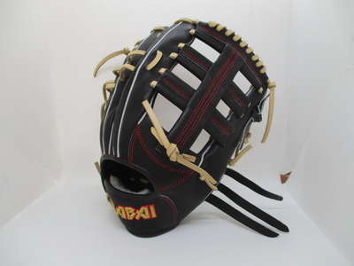 硬式・軟式・ソフト 外野 901-1275 ブラック×ブロンドレース 高校野球可能 YABAI 