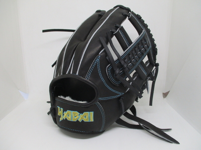 硬式(軟式・ソフト可能) 内野503-1150 ブラック 高校野球可能 YABAI 