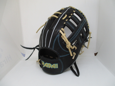 硬式(軟式・ソフト可能) 外野 IF2-1275 ブラック&times;ブロンドレース 高校野球可能 YABAI