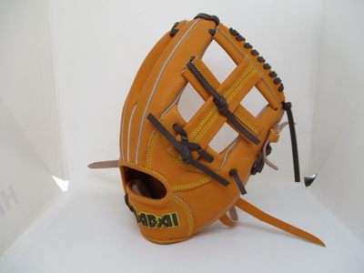 硬式(軟式・ソフト可能) 内野 IF2-1175 オレンジ&times;ブラウンレース 高校野球可能 YABAI 