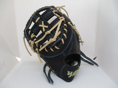 硬式(軟式・ソフト可能) 一塁 003-1275 左投げ ブラック&times;ブロンドレース 高校野球可能 YABAI 