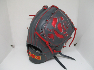 硬式(軟式・ソフト可能) オール 518-1120 ネイビー&times;MGレッド 和牛ホルスタイン オイル(ホワイトベアー)＋仕上げ済