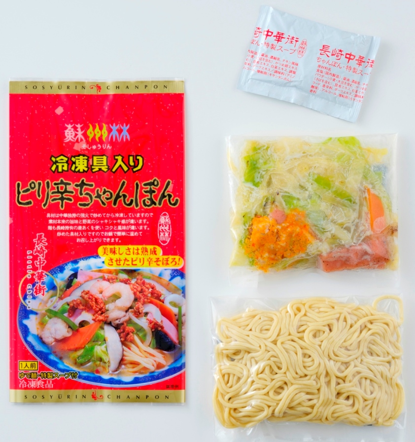 ちゃんぽん　703035 長崎中華街蘇州林】〔冷凍〕具入ピリ辛ちゃんぽんの通信販売ページ