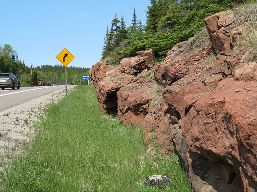霞石閃長岩の露頭