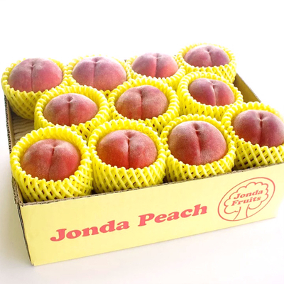 Jonda Peach黄金桃3kg入り化粧箱（9玉～12玉）