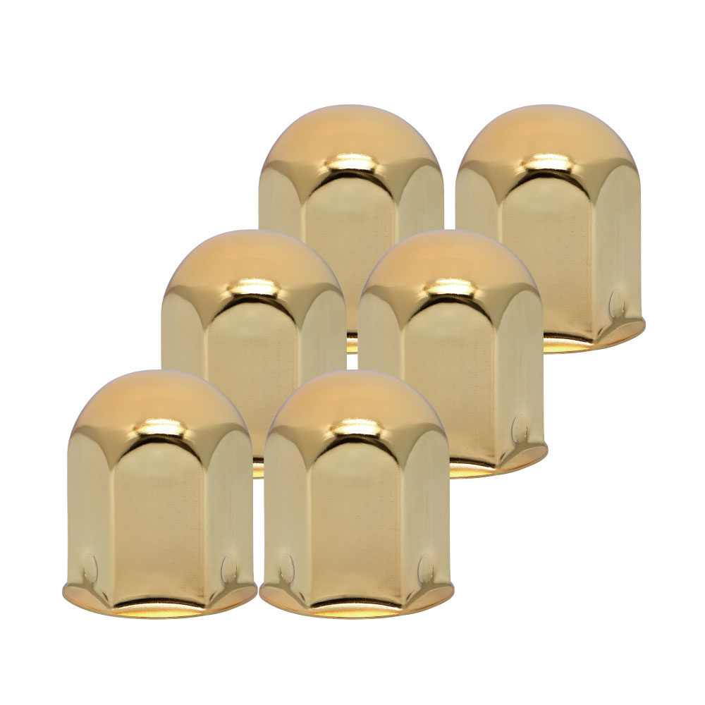 ナットキャップ41mm ゴールドメッキ 高さ60mm 6個入り500344