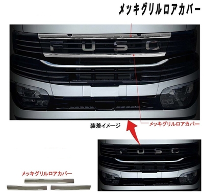 ふそう　24スーパーグレート　メッキグリルロアーカバー　ＡＴＳ