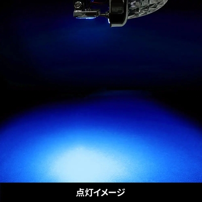 ハイパワーLEDダウンライトミニ 12/24V共用 ブルー 634421
