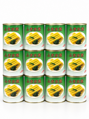 【賞味2027.9】業務用ふき水煮800g(固形量530g) 12缶入り