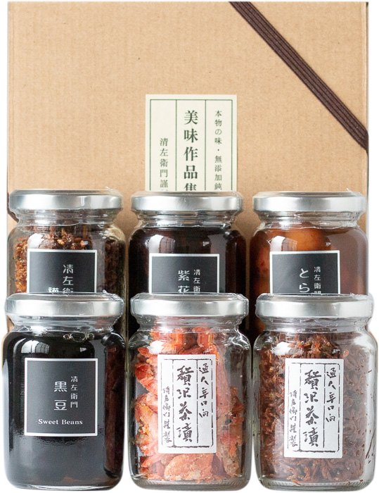 小びん６本詰合せ 鮭 ちりめん ふりかけ 黒豆 紫花豆 とら豆 清左衛門オンライン店