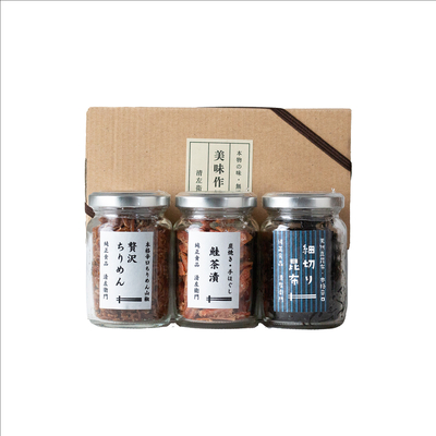 小びん3本Oセット（鮭・ちりめん・細切り昆布）