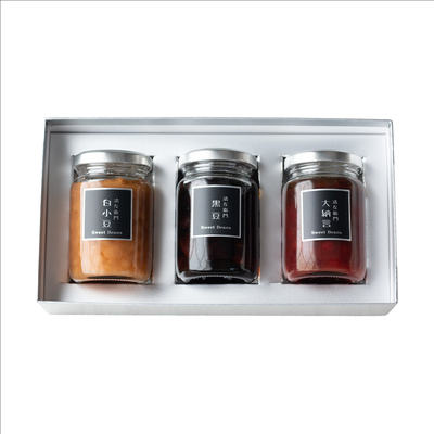 常温・煮豆小びん3本（黒豆・大納言・白小豆）