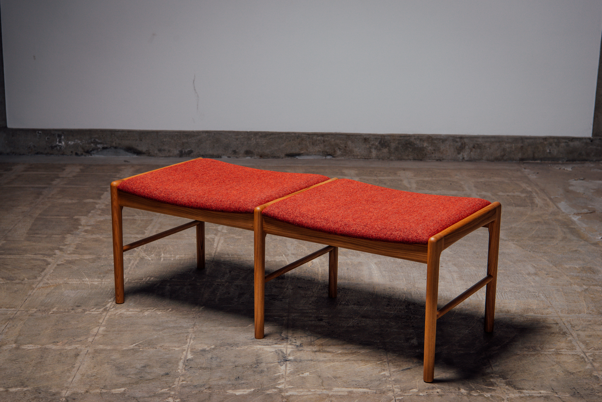 ハンドメイド ２人掛けベンチ (ダークチーク色) ハンドメイド 2人掛けベンチ (ダークチーク色) 【公式通販】