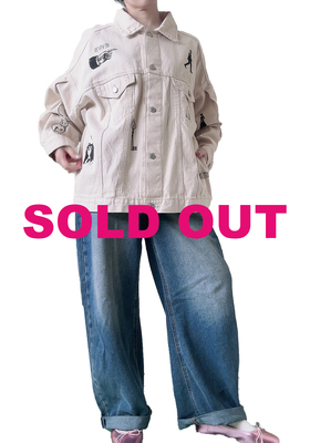 REVIVER ホワイトデニムジャケット