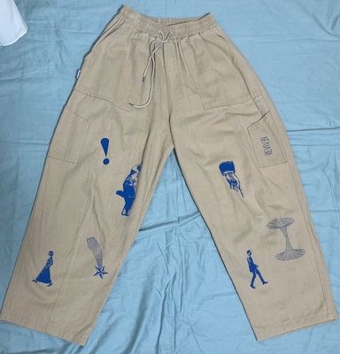 REVIVER  ベージュイージーパンツ