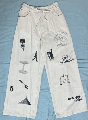 REVIVER リネン混ストレートパンツ