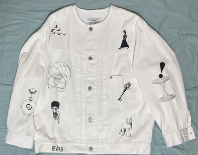 REVIVER ホワイトデニムジャケット