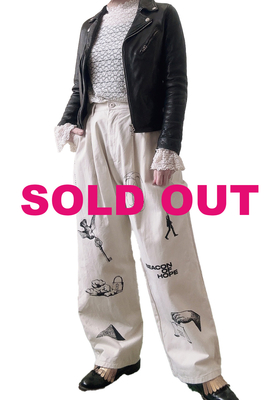 REVIVER アイボリーチノパンツ