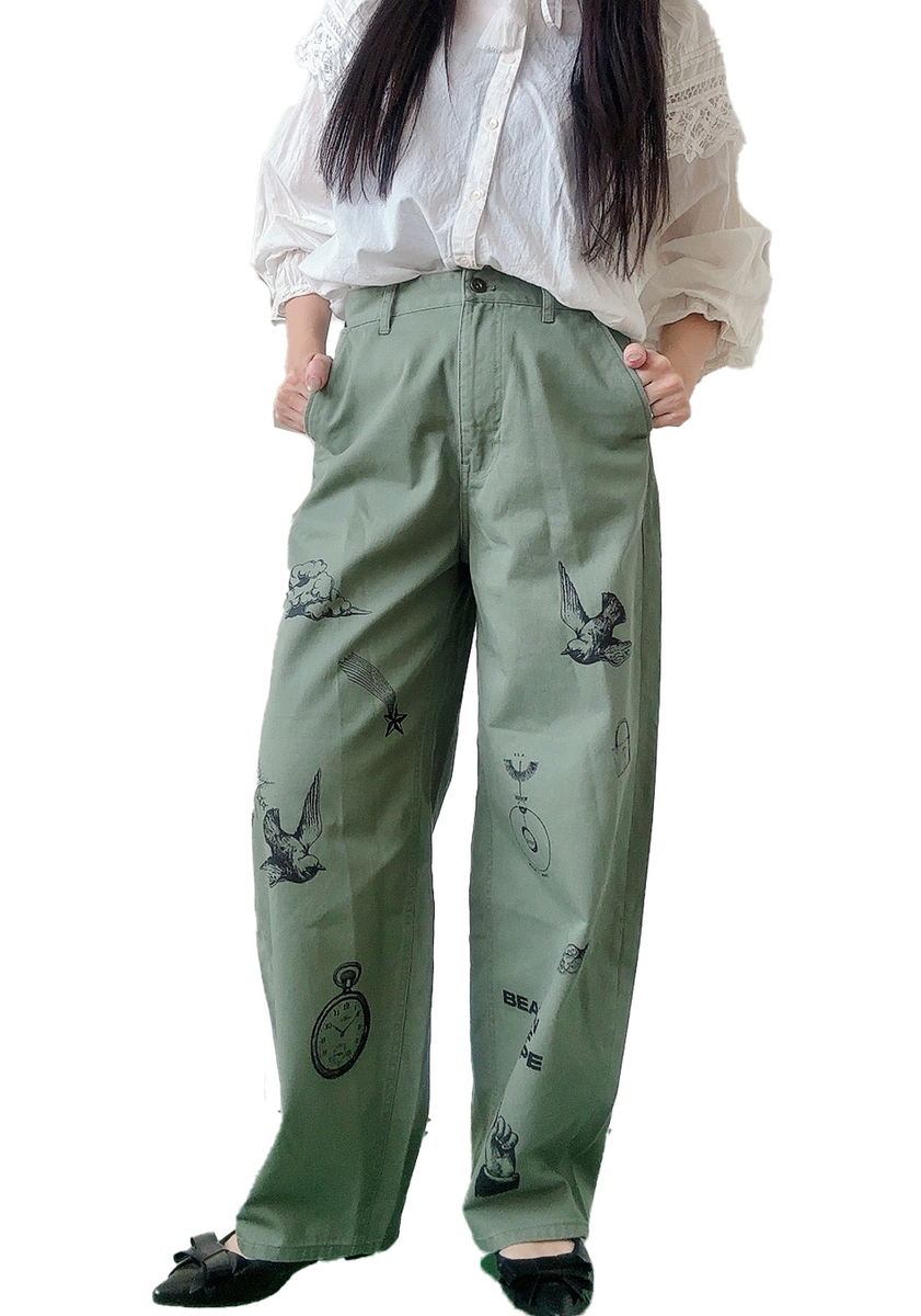 REVIVER ゆるっとストレートなカーキパンツ | 多我安商店