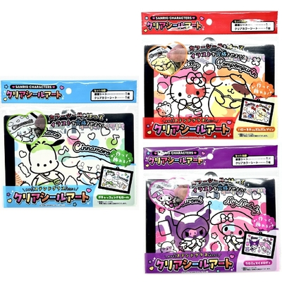 サンリオ キャラクターズ クリアシールアート 3種×90円＋税