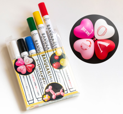 ふ～ちゃんらくがきペン バルーン専用ペン 6色セット
