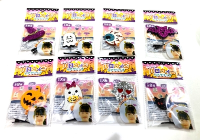 ゆらゆら ハロウィン ヘアクリップ　25入&times;40円＋税