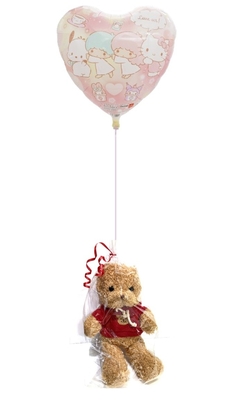 サンリオキャラクターズ バルーン付 パーカー ベア ぬいぐるみ ラッピング付　