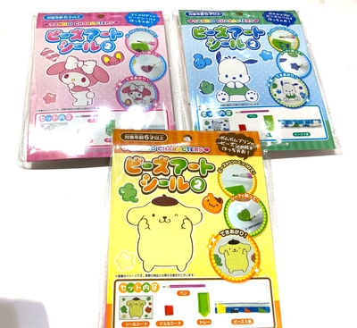 キッズ サンリオ キャラクターズ ビーズアートシール2　 12入&times;90円＋税