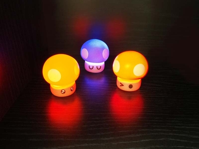 ぴかっと！ぷかぷかカラフルキノコ 10入