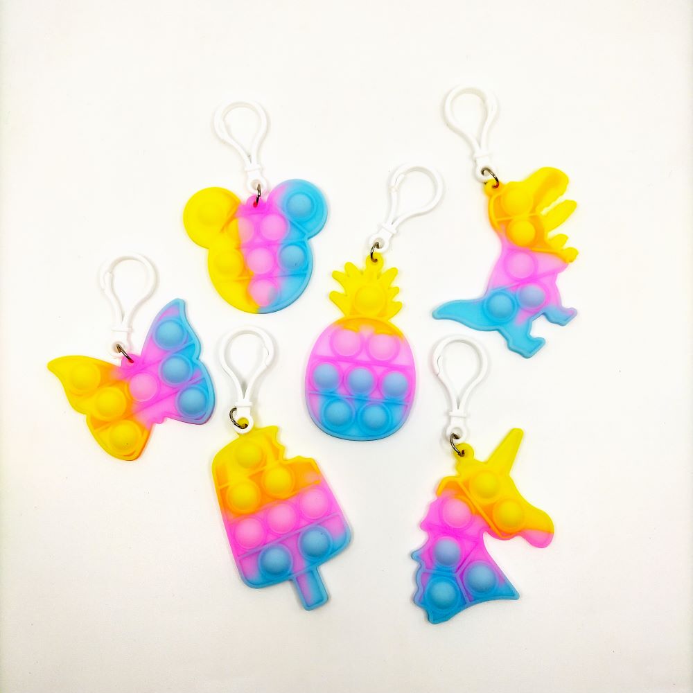 プチプチ プッシュポップ キーホルダー 24入 | 神戸玩具みつもと商店