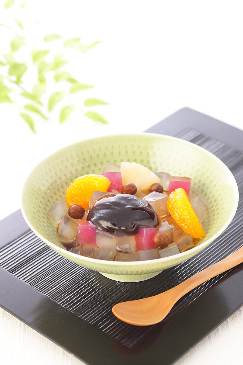 角カップあんみつ 黒糖 | 栗のわかやま