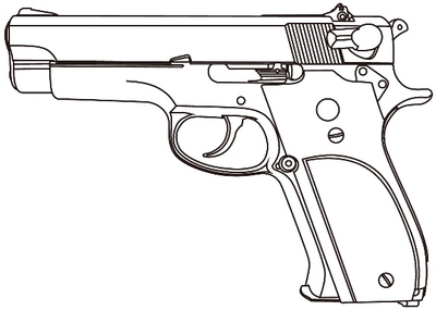マルシン モデルガン <完成品>/発火タイプ(X-PFC) M39 シルバーABS/木製グリップ