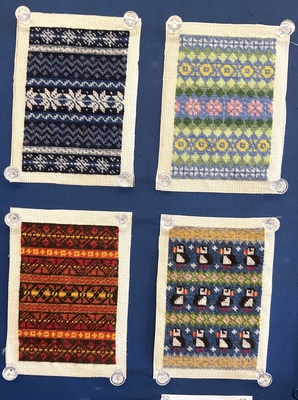 毛糸で刺繍キット/パフィン柄