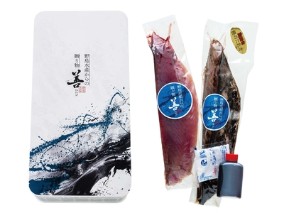 〈野島水産〉鰹たたきと刺身のセット