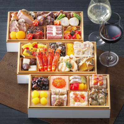 高知県へのみお届け　〈田崎真也〉洋風 三段　Le Menu 22 plats
