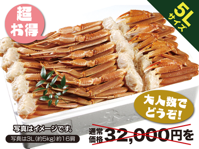 業務用かにすき・焼かにセット5L（約5㎏）約12～13肩