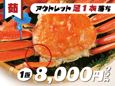 茹松葉かに(足1本落ち)