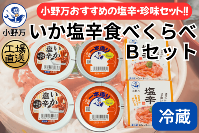 いか塩辛 食べくらべ Ｂセット