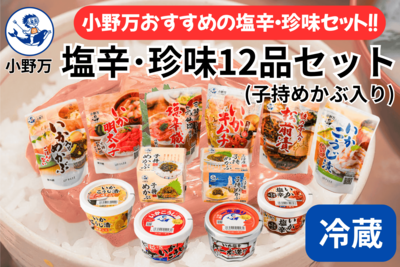 塩辛・珍味 12品セット（子持めかぶ入り）
