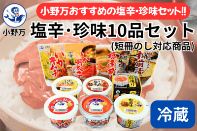 ギフト 塩辛・珍味 10品セット（短冊のし対応商品）