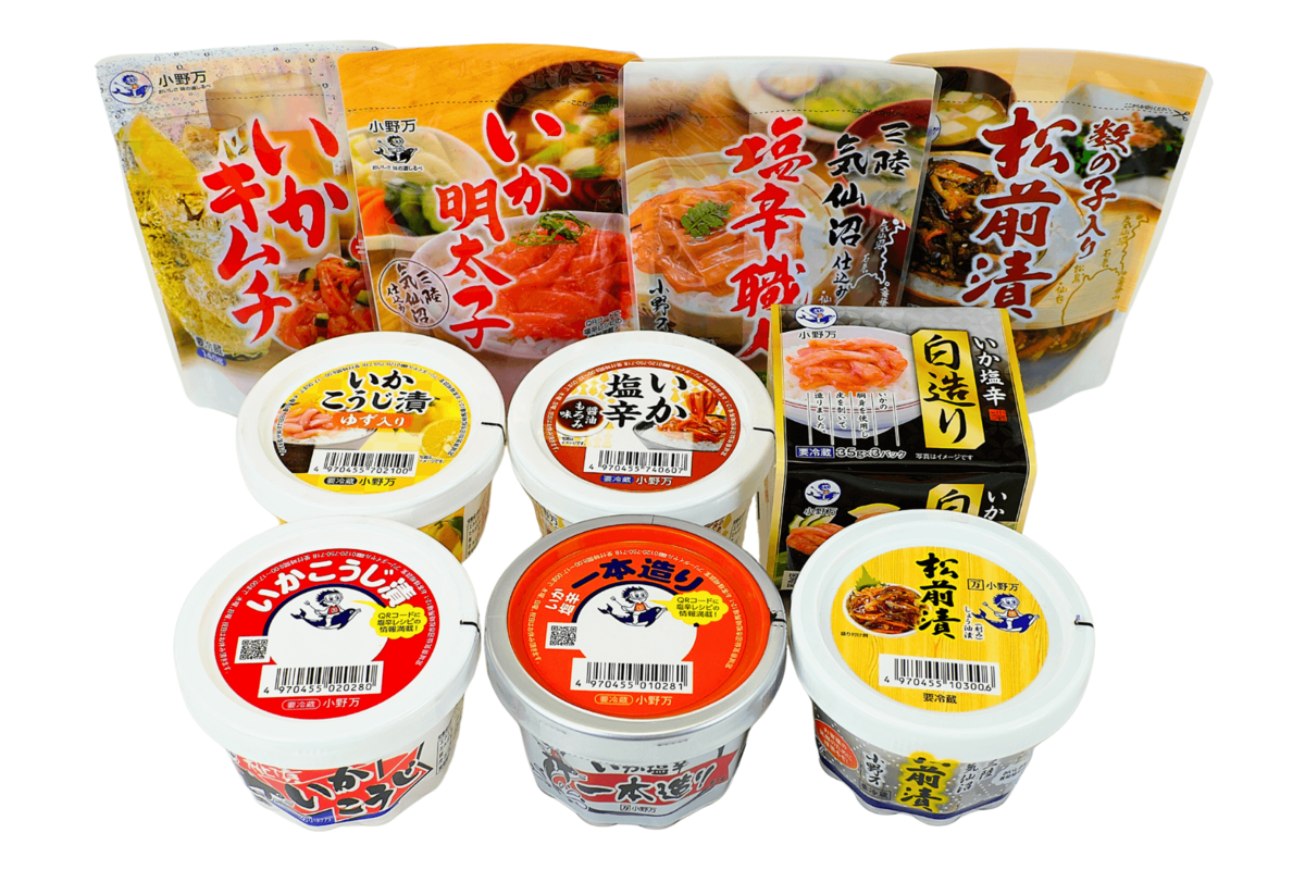 塩辛・珍味 10品セット | 小野万オンラインショップ