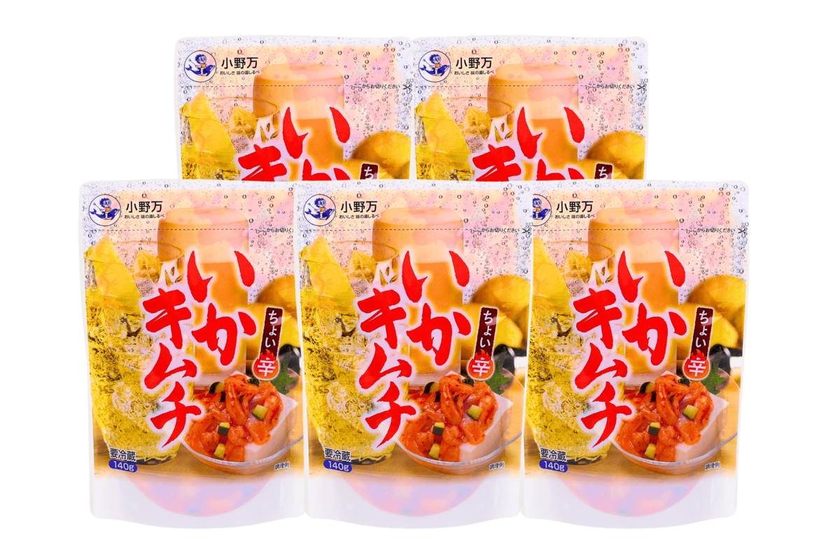 いかキムチ 140g 5個セット | 小野万オンラインショップ