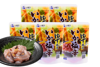 ゆず風味いか塩辛 140g 5個セット